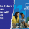 The visual has on the left side the title: Shaping the Future of European Universities with the Student Perspective, Key insights. On the right side there is a picture of 4 students with their laptop and above says "European universities"