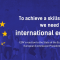 A dark blue visual with EU stars on the left. The text says: "To achieve a skills revolution, we need to invest in international education. ESN's reaction to the State of the European Union 2022 by European Commission President Ursula Von der Leyen"