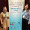 ESN's participants Hazal Sude Satkın and Ilze Ojere, next to a roll-up of the Asia-Europe Young Leaders Campus