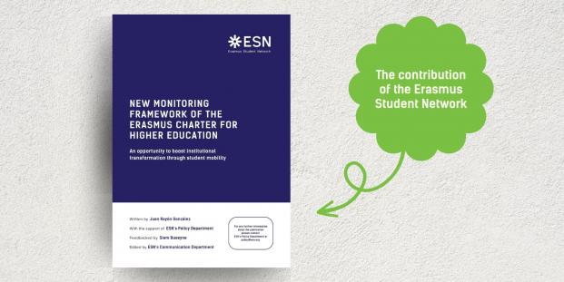 Cover of book about New monitoring framework of the Erasmus Charter for Higher Education